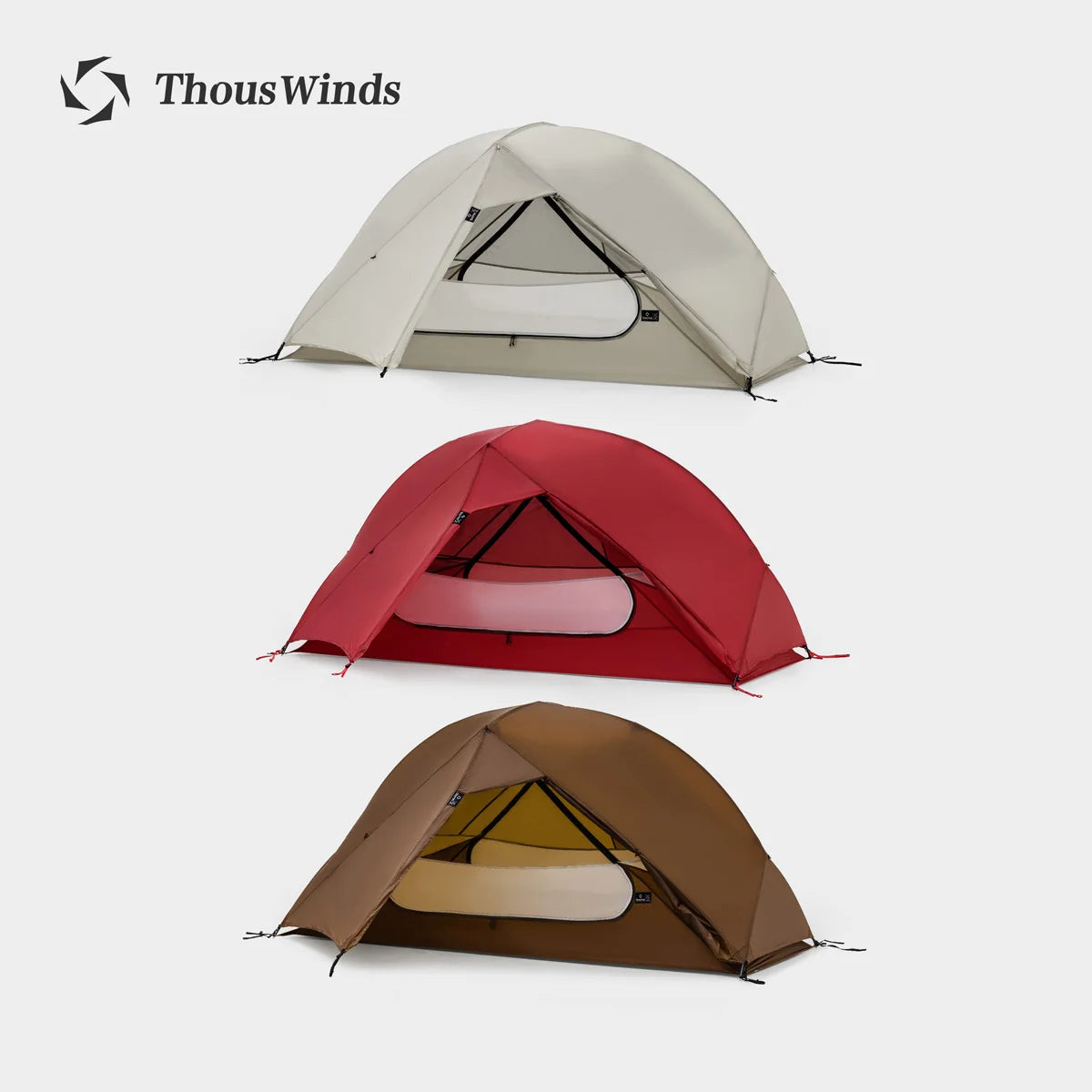 SGR 1-Person Backpacking Tent, 3-Season Ultralight Hiking Tent, 15D Nylon Ripstop Both Side Silicon Camping Tent